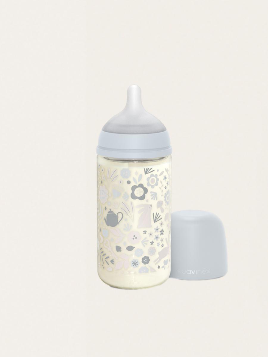 Glass bottle 240 ml physiological teat SX Pro