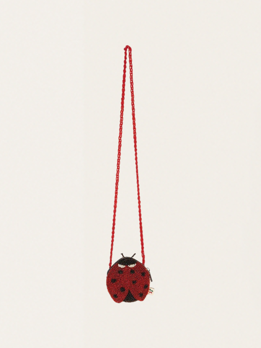 Ladybug beaded bag