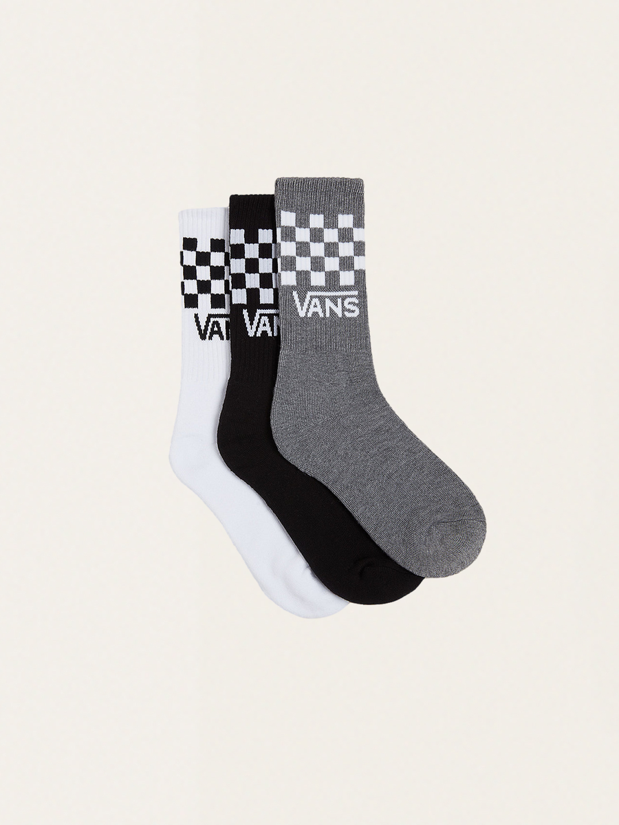 Drop V Classic Check Crew Socks 3 Pack 