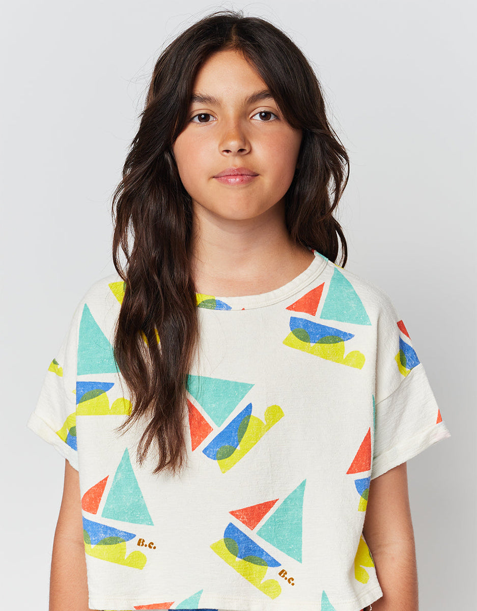 kurzes Baumwoll-T-Shirt für Kinder
