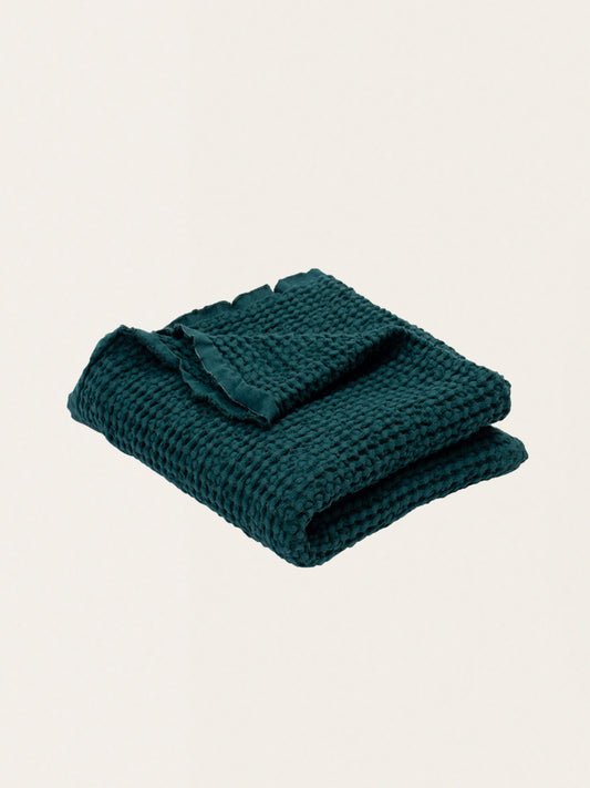 Bohem linen waffle blanket