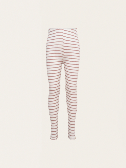 Seidenleggings mit staubigen Streifen