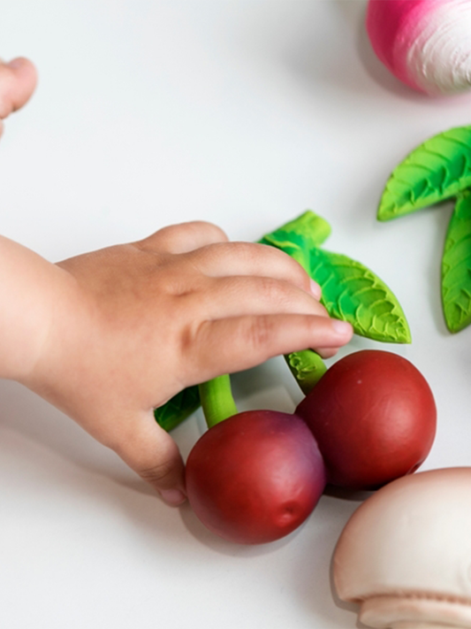 Hevea Cherry Rubber Teether