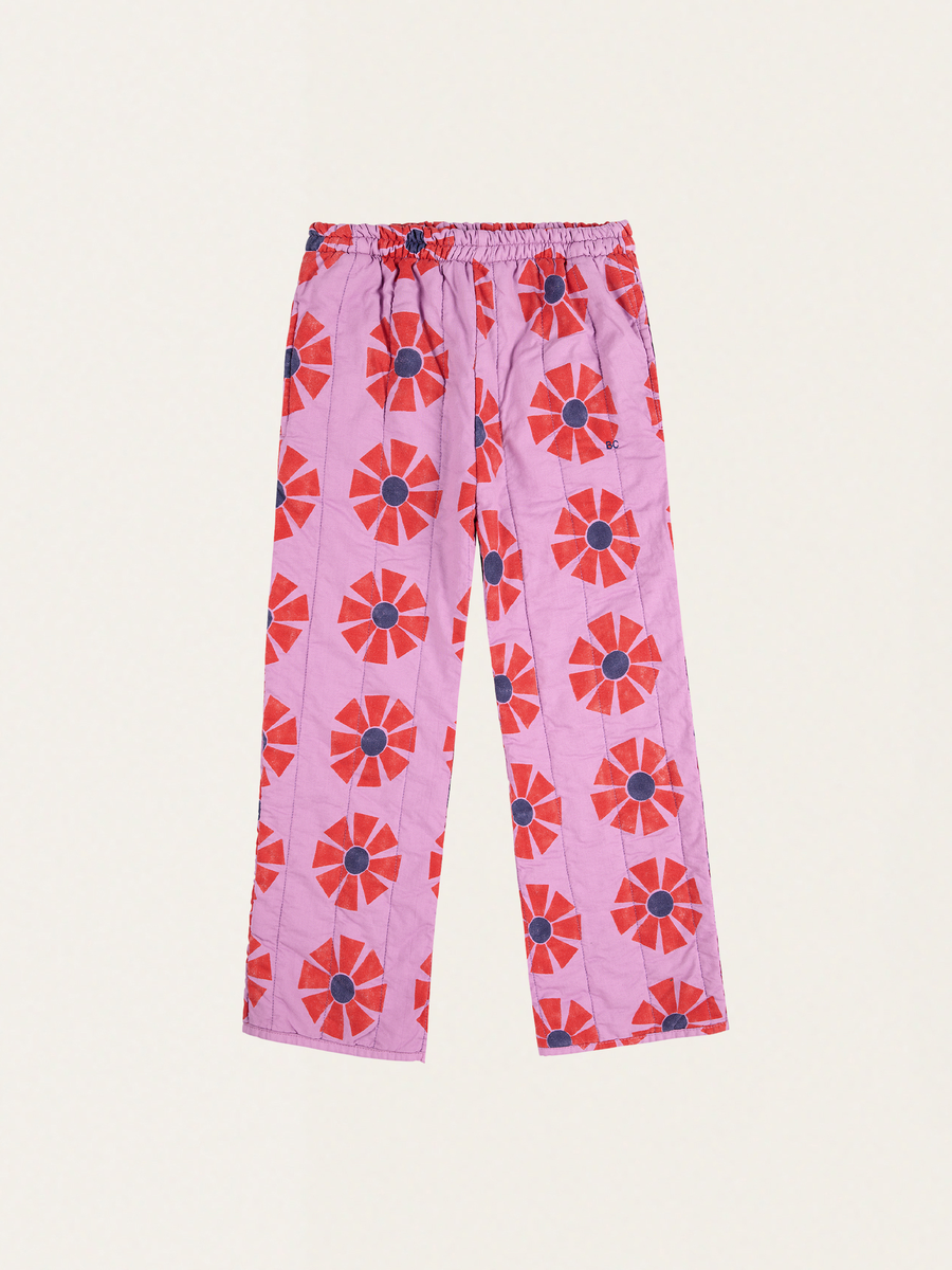 Kids Kaleidoscope all over cotton quilted pants