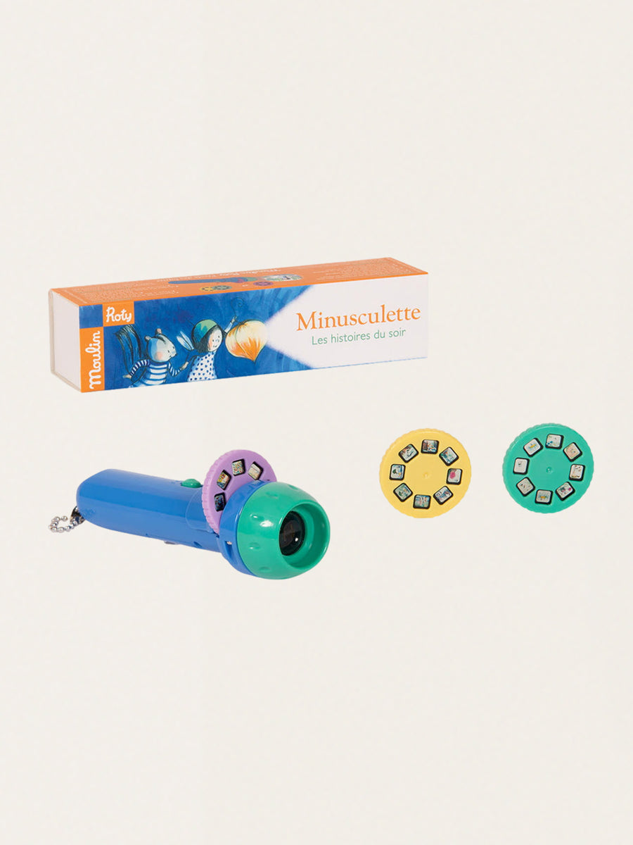 Flashlight with fairy tale projector