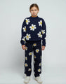 Kinder-Wollpullover – Große Blume