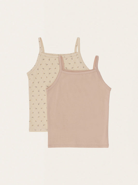 Bawełniana podkoszulka strap top 2-pak