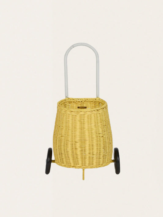 Rattan Luggy Wheeled Basket