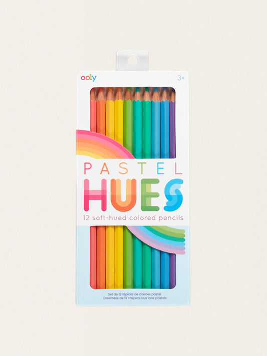 Set mit 12 Pastellfarben-Buntstiften