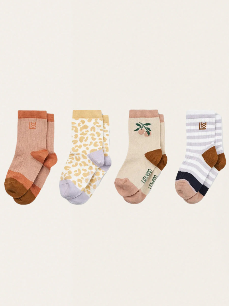 Silas Baumwollsocken, 4 Stück.