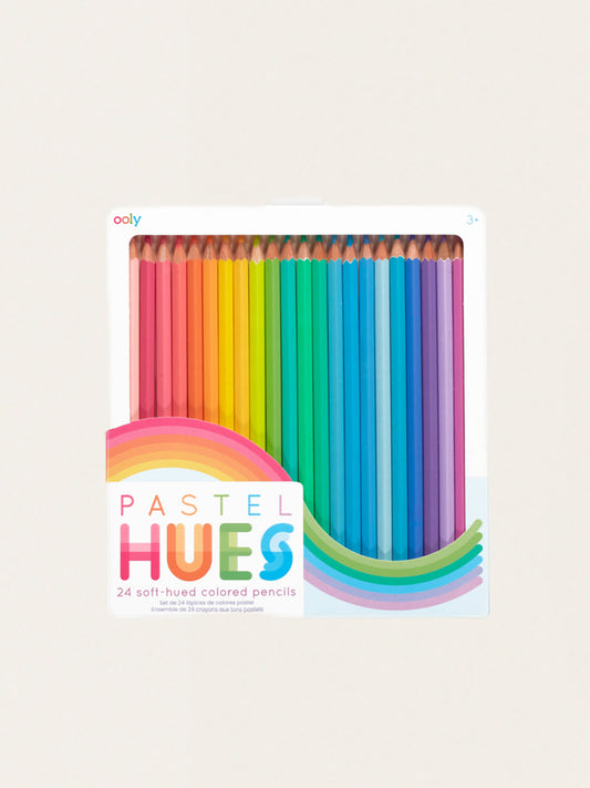 Set mit 24 Pastellfarben-Buntstiften
