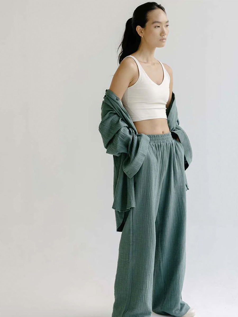 Fall Rest Mineral Green Shirt