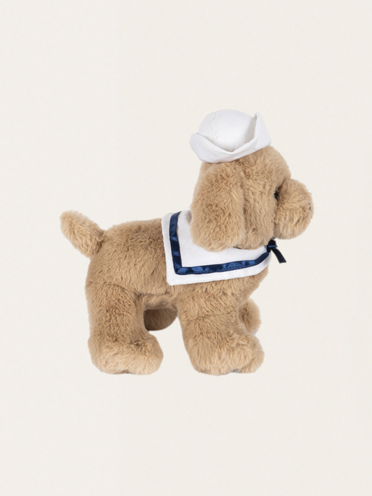Milou plush dog with bed
