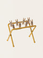 Mini drying rack with clothespins for a mouse and bunny house