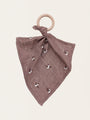Teether with muslin diaper