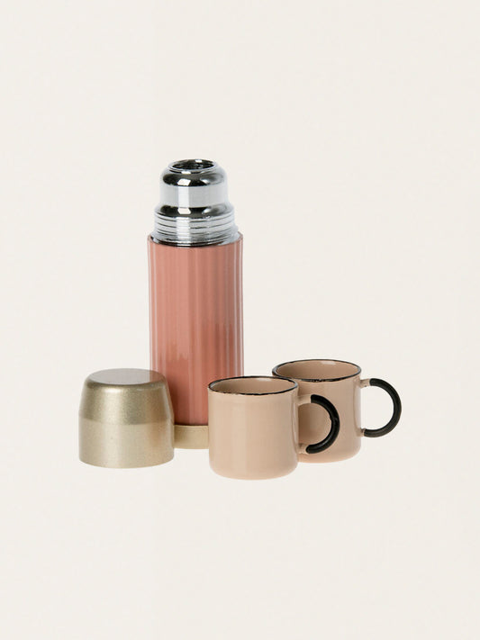 Miniature thermos with cups