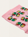 Kinderwürfel überall auf kurzen Socken