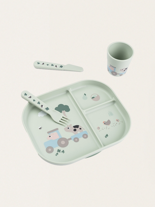 Foodie Tiny Farm Green Dinner Set