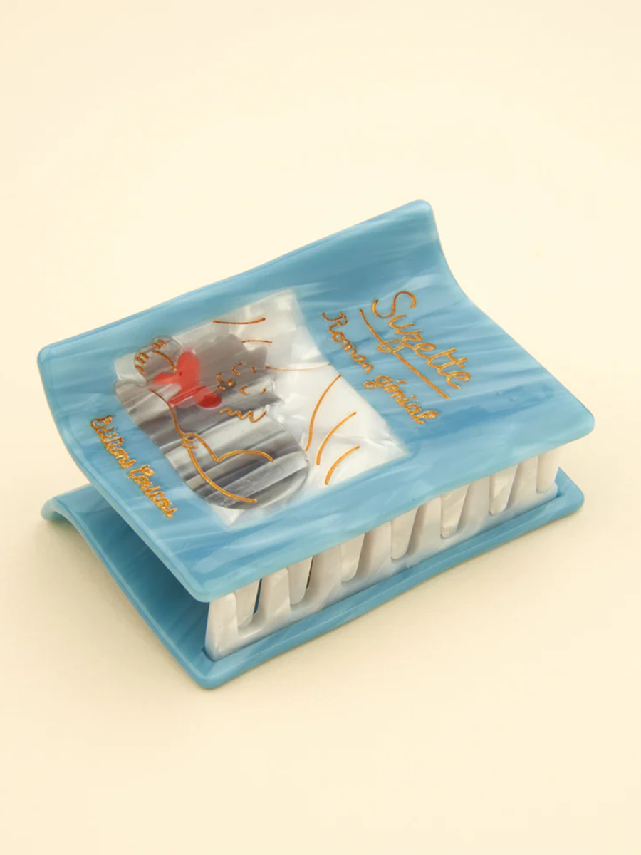 Book hair clip