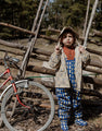 Windproof Rain Pants - Plaid Cobalt