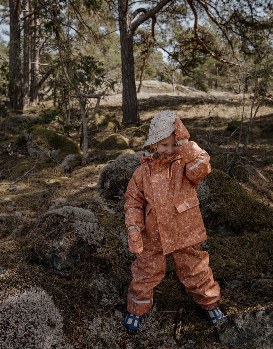 Windproof Rain Pants - Flora Brick