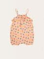 Baby cotton romper with straps