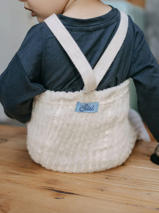 Prążkowane legginsy z bawełną na szelkach Granny