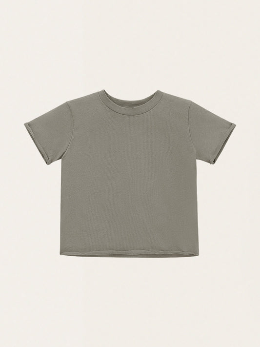 Einfaches Baumwoll-T-Shirt
