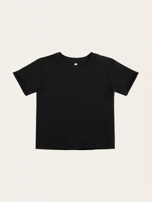 Einfaches Baumwoll-T-Shirt