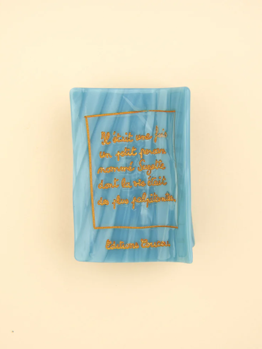 Book hair clip