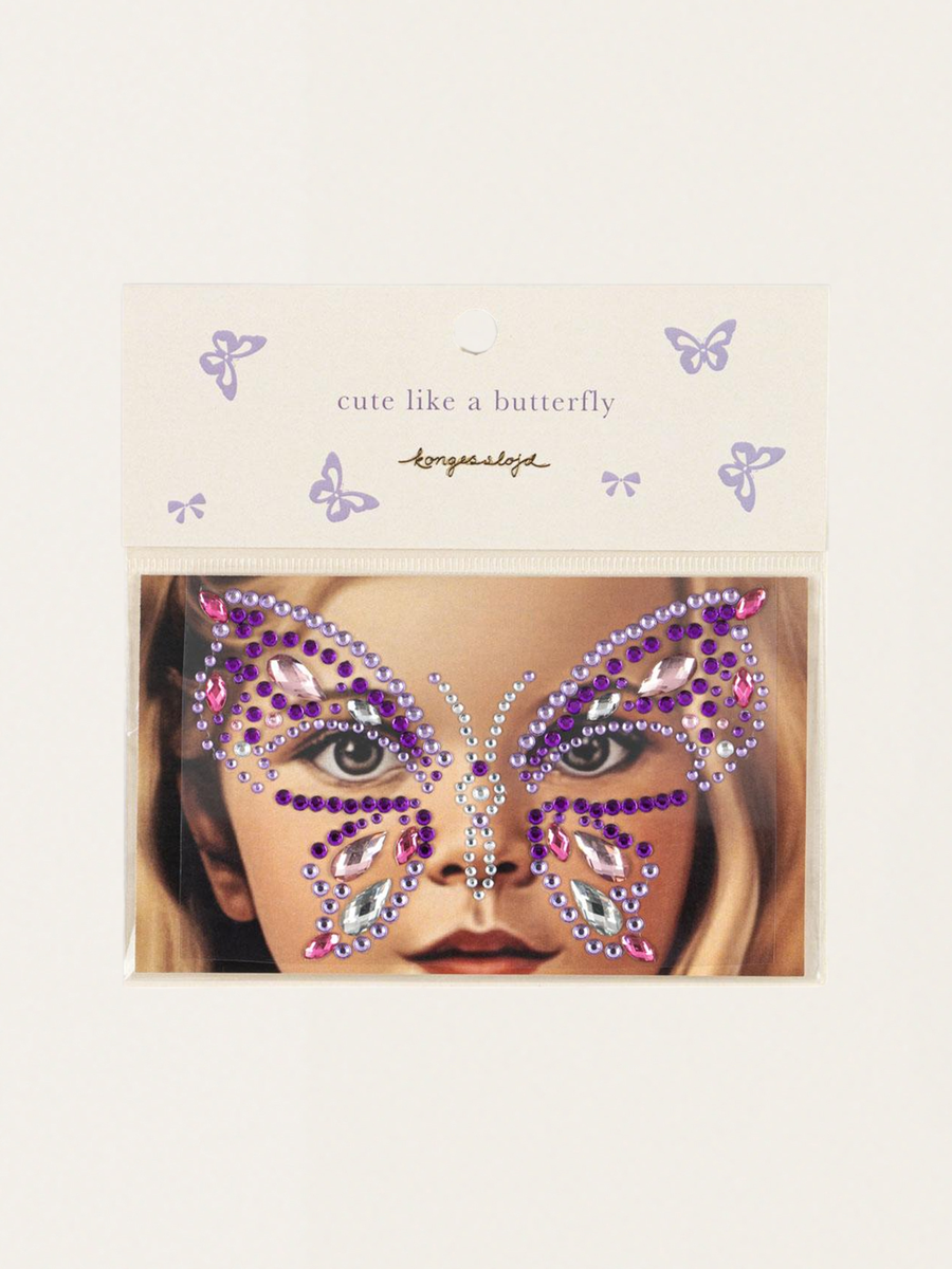 Butterfly Face Jewels Purple Rain