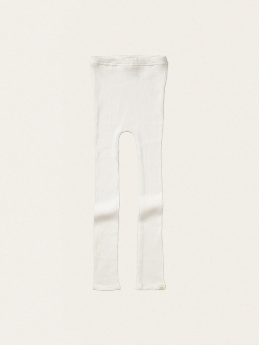 Wygodne legginsy z mieszanki bawełny i jedwabiu Bieber Cream