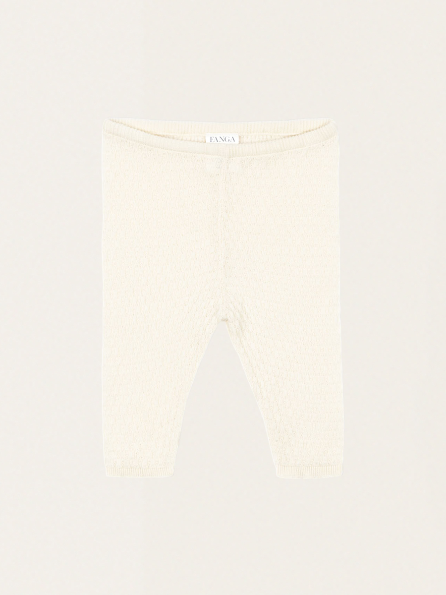 Venti cotton pointelle knit shorts
