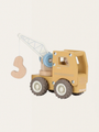 Holzauto mit Figur – LKW mit Kran