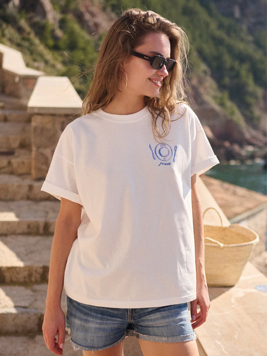 Übergroßes Ora di Pranzo-T-Shirt