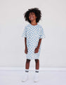Cotton Checkered T-shirt Dress