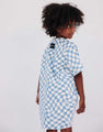 Cotton Checkered T-shirt Dress