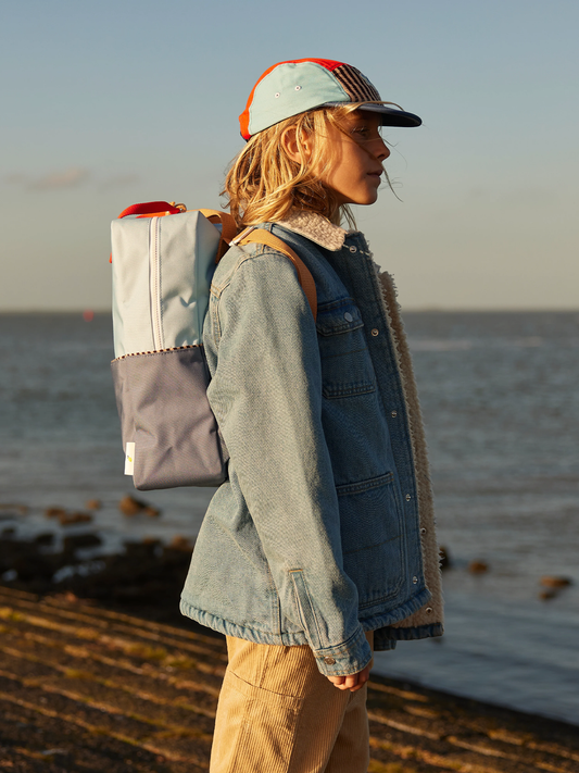 Wonders Zissou Blue + Blauwal großer Kinderrucksack