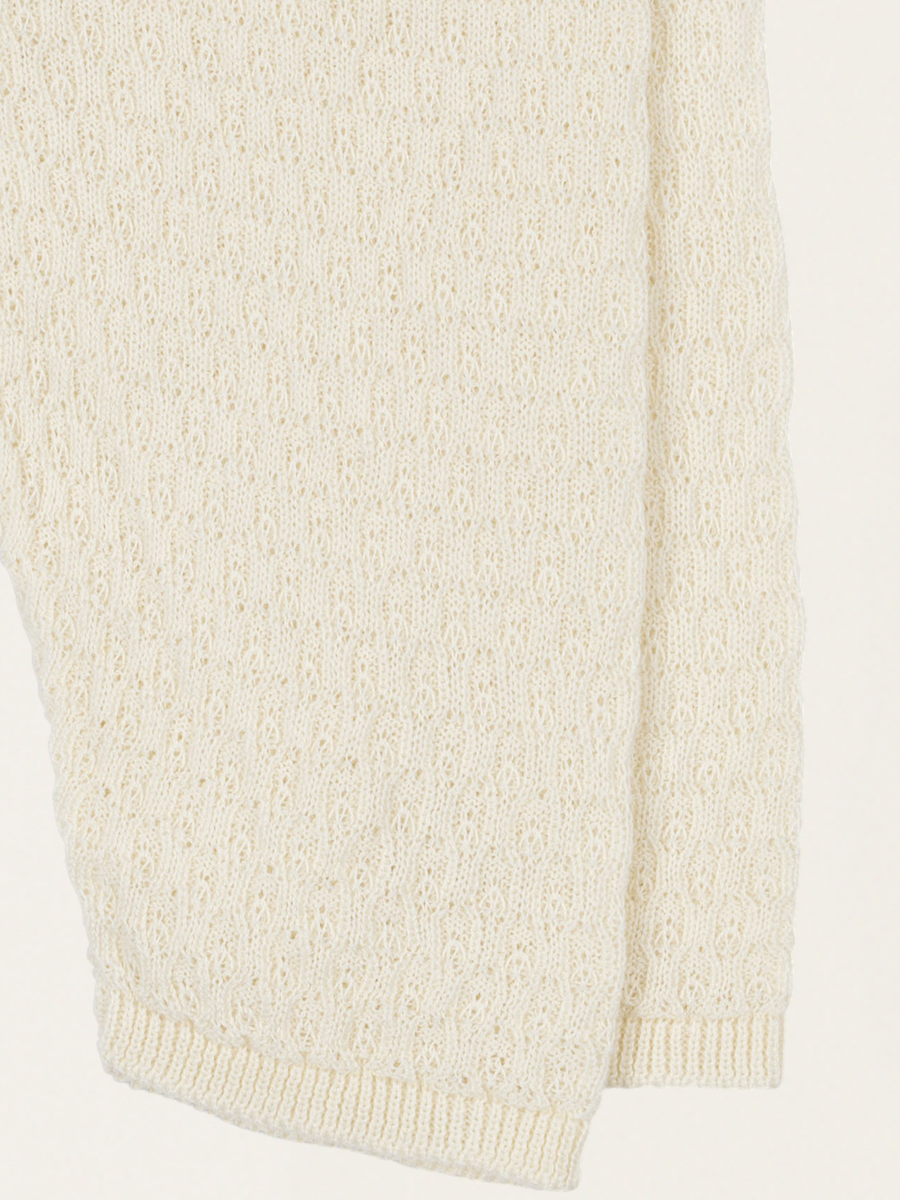 Venti cotton pointelle knit shorts