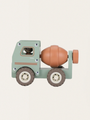 Wooden car with a figure - Concrete mixer
