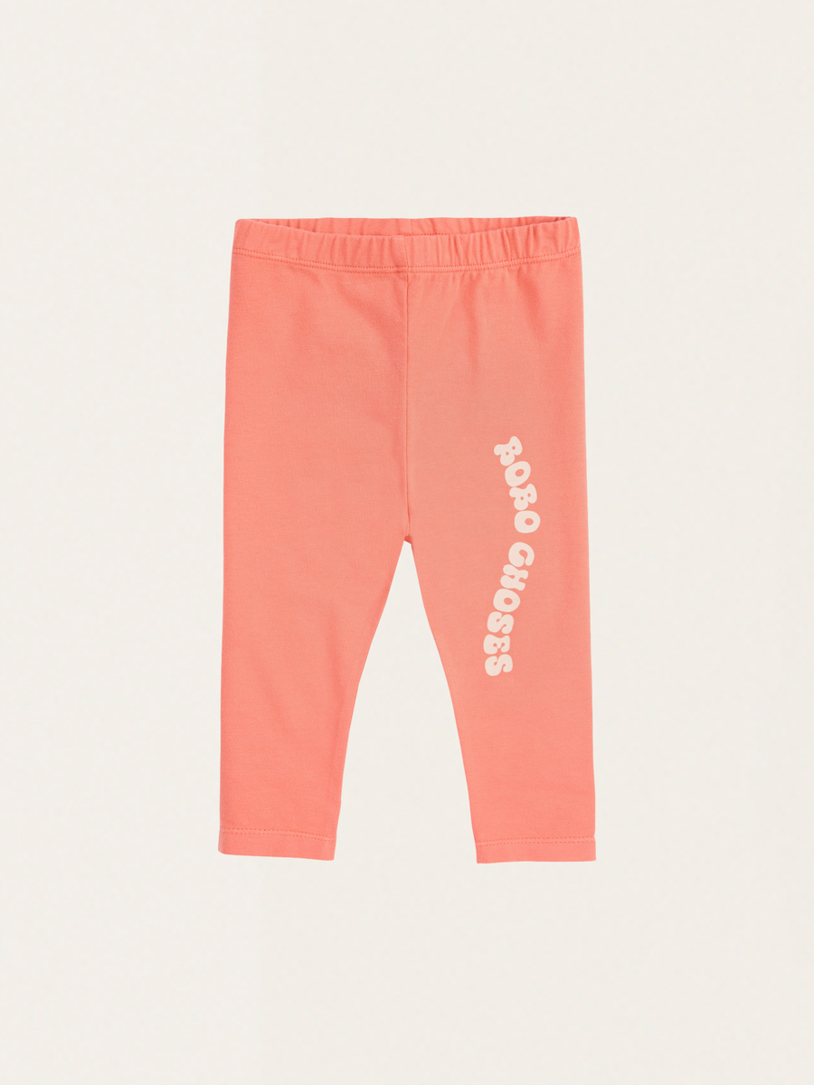 Baby Wavy Bobo Choses Pink Cotton Leggings
