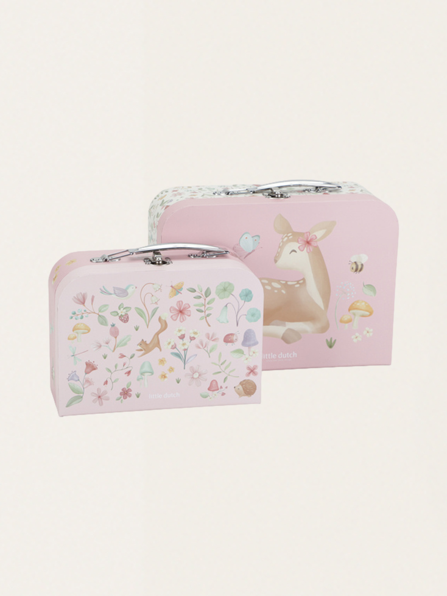 Set of two Fairy Garden suitcases