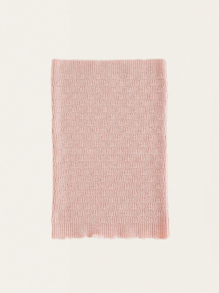 Gigi Powder warm Italian merino wool scarf