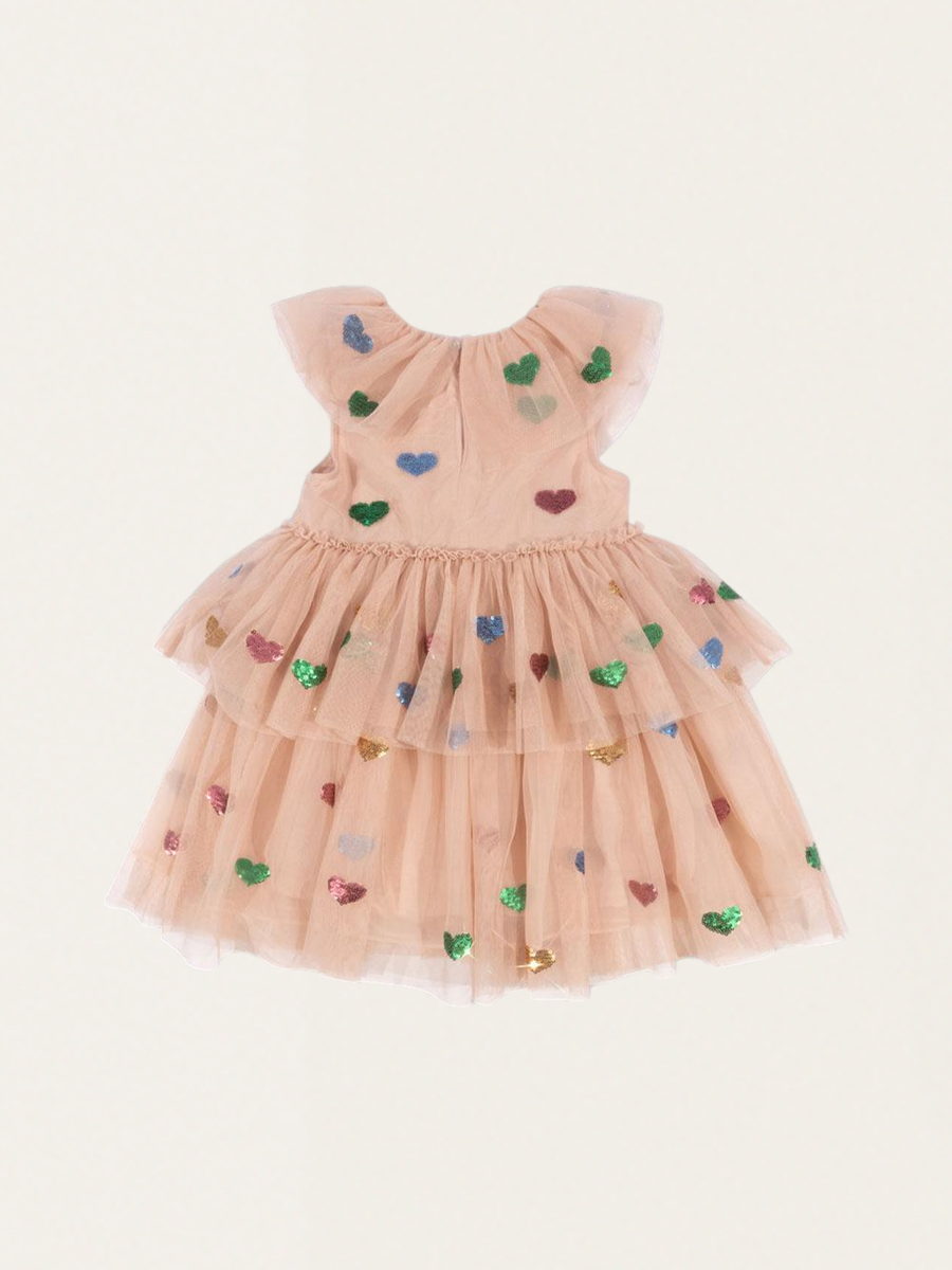 Yvonne's striking tulle dress