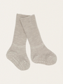 Anti-slip merino wool crawling socks