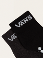 Klassische schwarze Babysocken mit Schachbrettmuster 