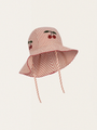 Ellie Amour Stripe Wide Brim Hat