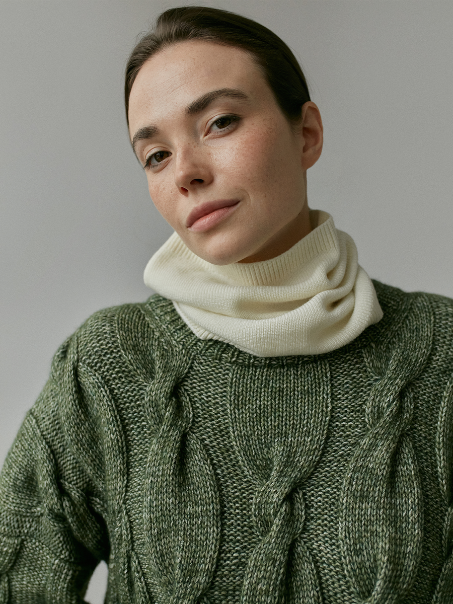 Fine merino wool scarf 'Fine'