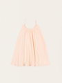 Olivgrünes Musselin-Trägerkleid