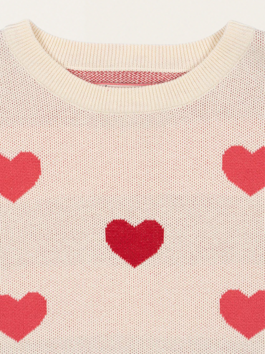 Lapis Coeur Colore Duo Pink Knit Dress